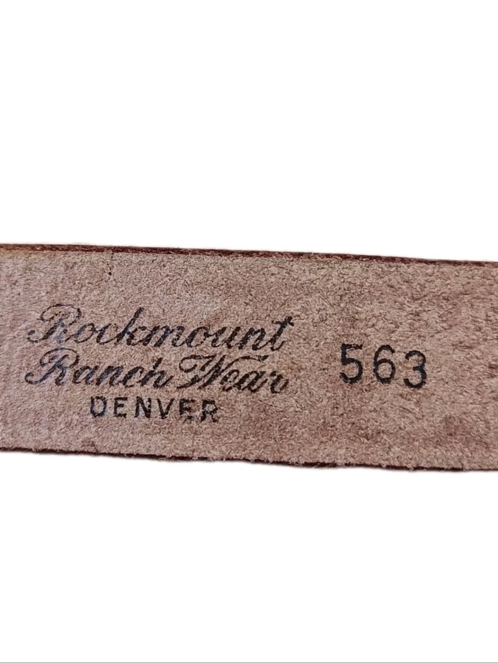 Rockmount 563 Saddle Western Floral Tooled Brown Leather Belt Girls Sz 26 23-27